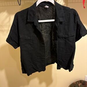 Old Navy Dark Button-Up Shirt